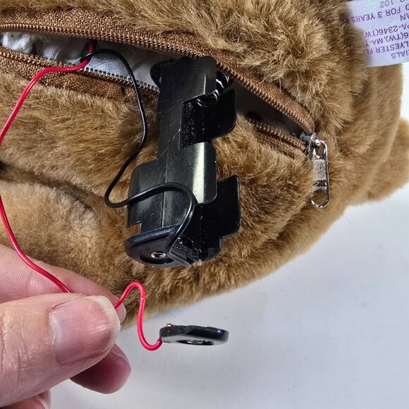 Vintage Puppy Dog Plush Puppet Christmas Stuffed Animal Pup-Pets Brown Bows READ - Picture 14 of 16